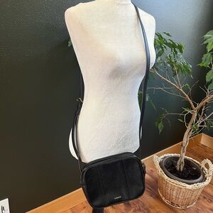 Black Fossil Crossbody Bag